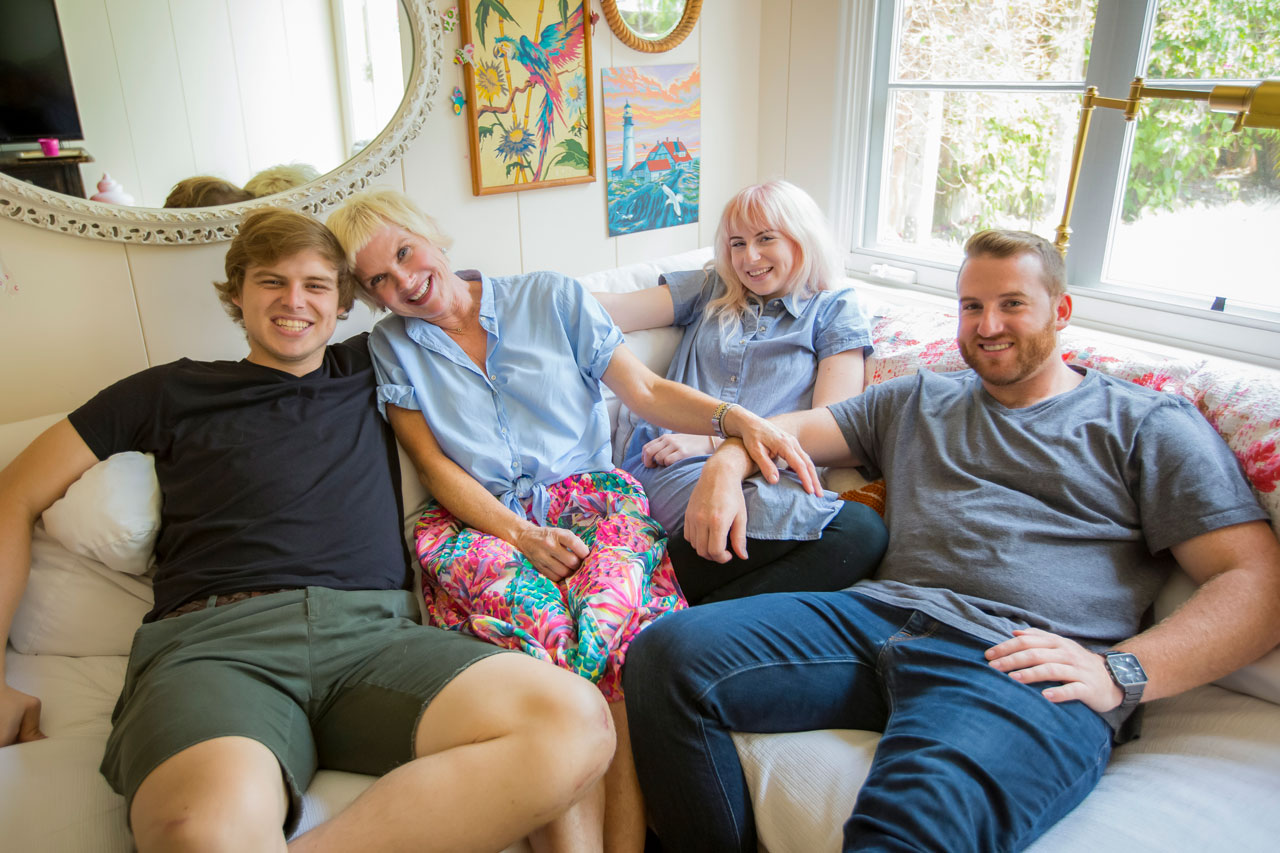 Donna Mcnutt and her three kids