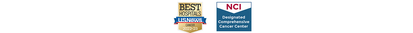 Best Hospitals by U.S. News and NCI badge