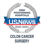 City of Hope is ranked among the Highest Performing Hospitals for Colon Cancer Surgery by U.S. News & World Report 2023-24
