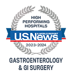 City of Hope is ranked among the Highest Performing Hospitals for Gastroenterolgy & GI Surgery by U.S. News & World Report 2023-24