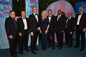 MFEI Spirit of Life honoree Lyor Cohen with City of Hope leaders, including Robert Stone, Dr. van den Brink and Kristin Bertell