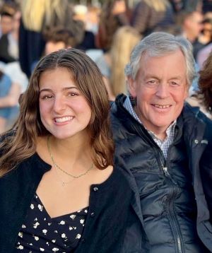 Bob Shank and his granddaughter, Avery