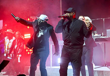 Flavor-Flav and Chuck D of Public Enemy were among the many artists who performed in tribute to Lyor Cohen.