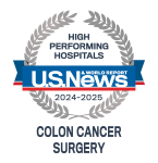 City of Hope is ranked among the Highest Performing Hospitals for Colon Cancer Surgery by U.S. News & World Report 2024-25