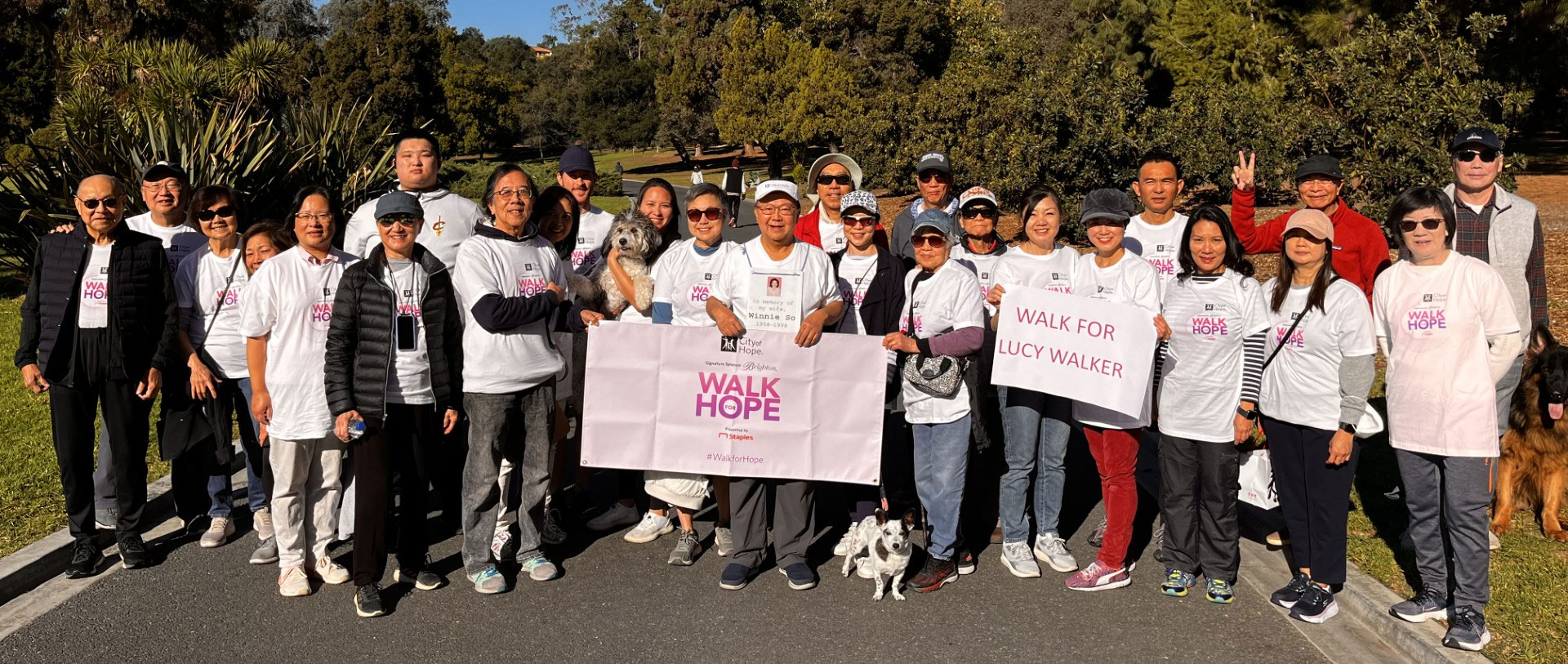 Ernie So and his Walk for Hope team