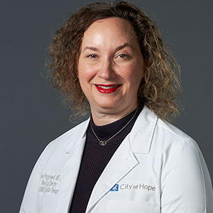 Leslie Popplewell, M.D., medical director of Hematology and Blood and Marrow Transplant at City of Hope® Cancer Center Atlanta