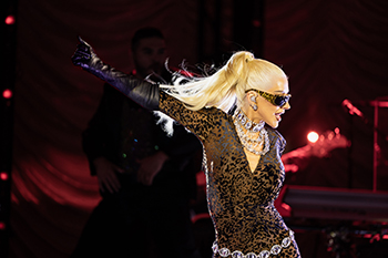 Multiple Grammy Award winning singer-songwriter Christina Aguilera held a special performance at City of Hope Orange County’s “Promises of Hope” celebration on September 14, 2024. Credit: Chris Laxamana for City of Hope