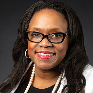 Anita Johnson, M.D., F.A.C.S., a breast surgical oncologist and director of the Women’s Cancer Center at City of Hope® Cancer Center Atlanta