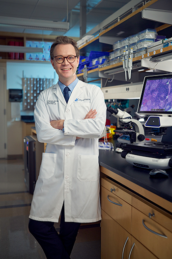 Andri Lemarquis, M.D., Ph.D., City of Hope staff scientist and group leader of the thymus research program
