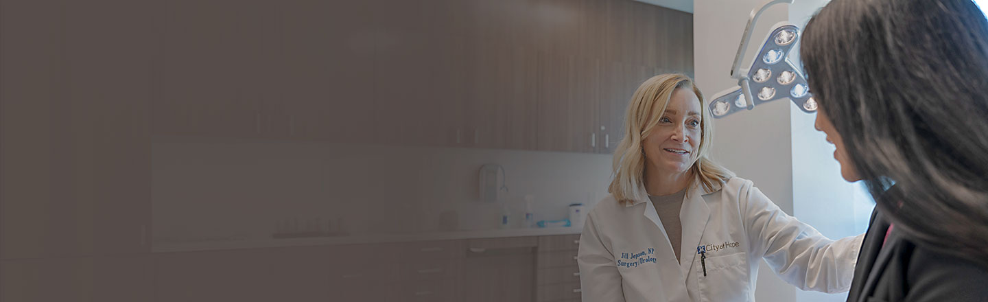 Physician consulting patient