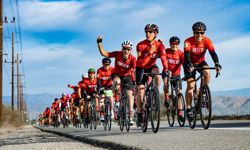 Erik Press, front left, is a founding member of Fireflies West and continues to help build the community.