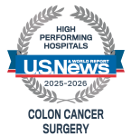 City of Hope is ranked among the Highest Performing Hospitals for Colon Cancer Surgery by U.S. News & World Report 2025-26