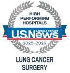 City of Hope is ranked among the Highest Performing Hospitals for Lung Cancer Surgery by U.S. News & World Report 2024-25
