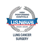 2025 2026 Badge USNews Best Hospitals Lung Cancer Surgery