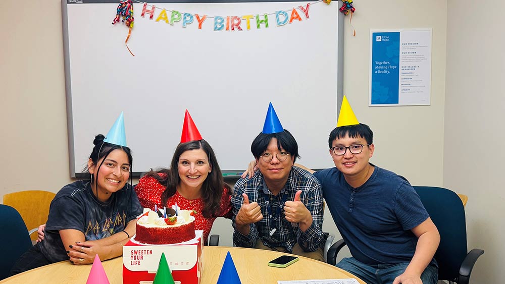 Heather McGee Lab birthday group photo