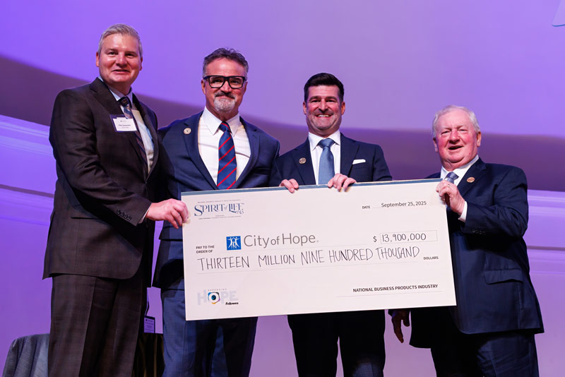 NBPI Spirit of Life 2025 John Fellowes Check Presentation
