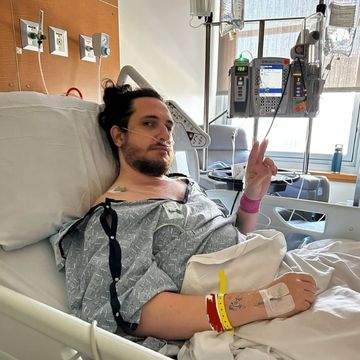 Sidney Raskind in hospital bed