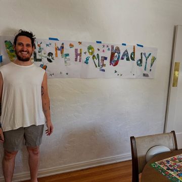 Sidney Raskind welcome home sign