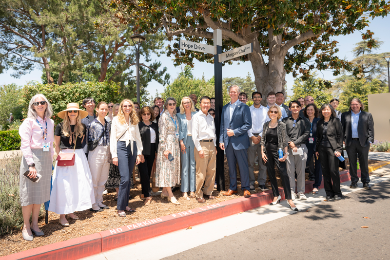 Morgan Chu Lane Dedication Group Photo