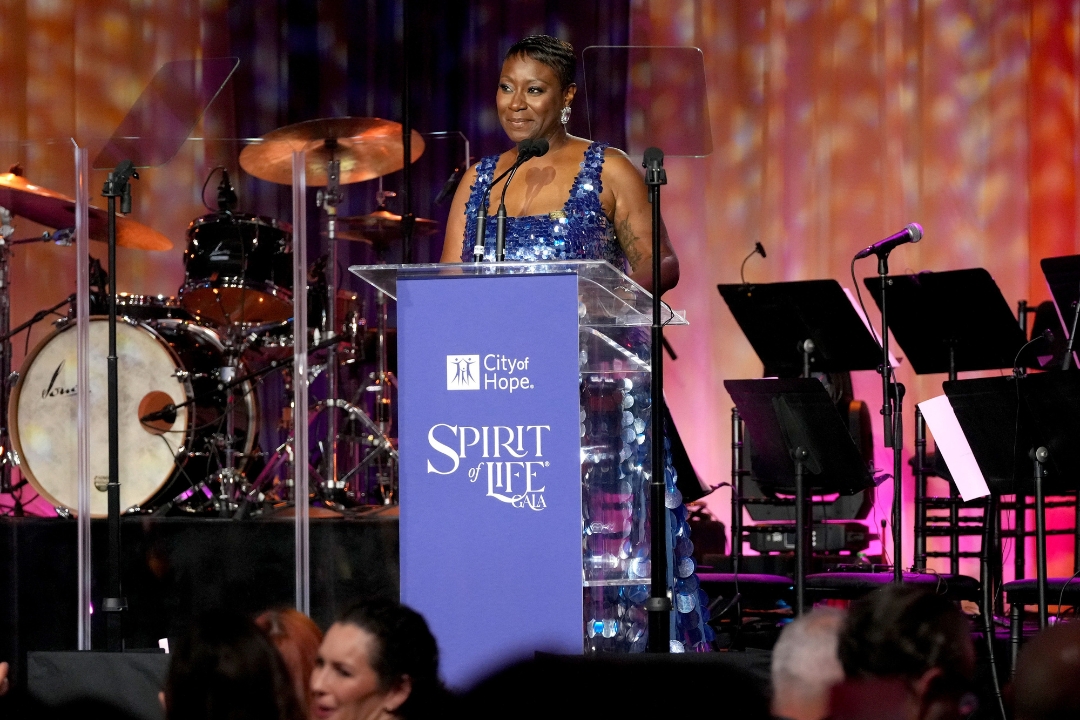 Amber Mike speaking at Spirit of Life