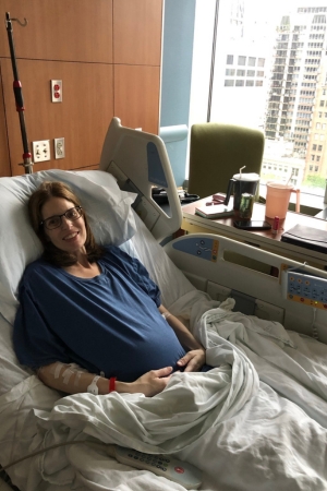 Alyssa Kelly in treatment during pregnancy