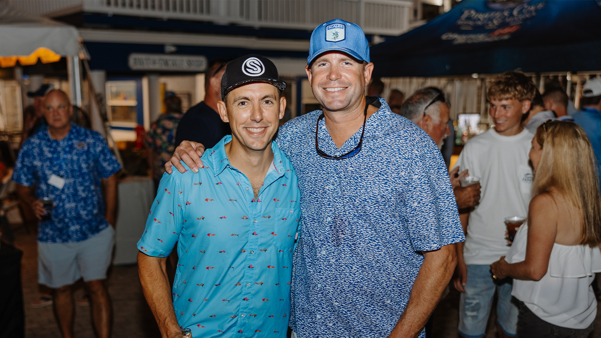 Kyle and Capt. Mitchell at Casting for a Cure event