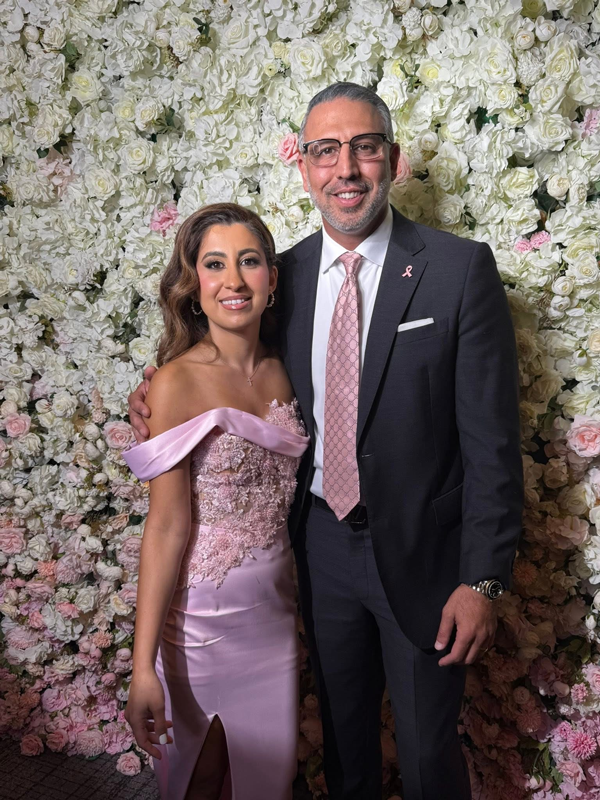 Volunteer Week - Nina Youabb with husband at the In My Pink Era event