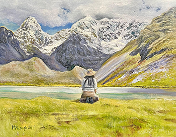 Artist Jim McLoughlin's painting "Redemption"