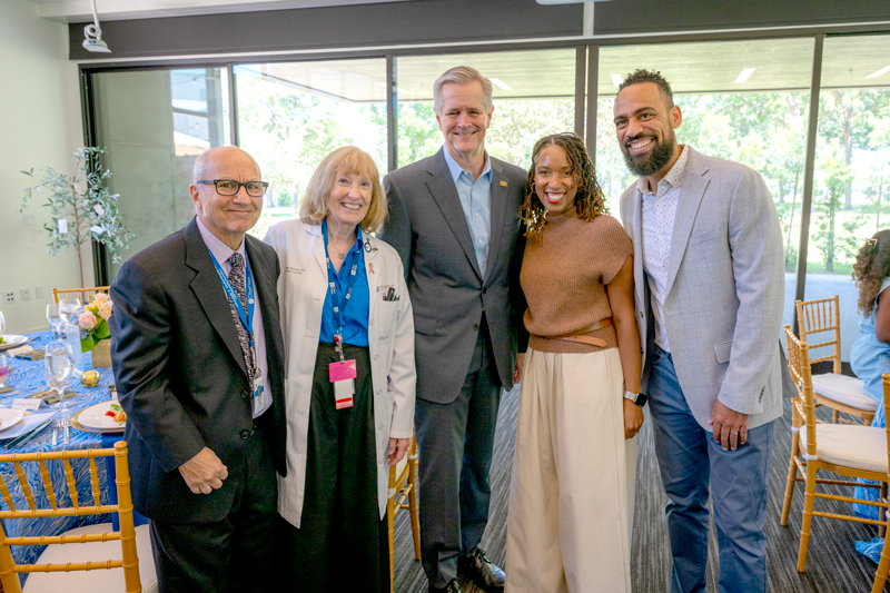 Joanne Mortimer, M.D., husband Matthew Loscalzo, Professor Emeritus, Department of Supportive Care Medicine, CEO Robert Stone, Veronica Jones, M.D., husband Benjamin Jones