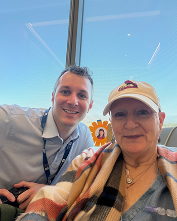 Louis Magdits, M.D., and his mother Nan