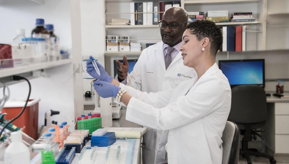 Researchers in a lab