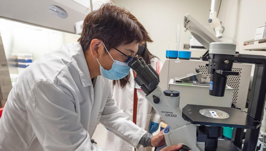 researcher in a lab