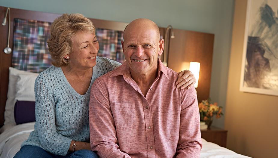 Ed Russ, Rectal Cancer Patient and his Sandra Russ