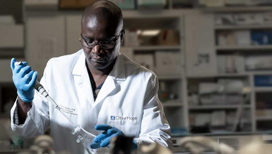 Researcher in a lab