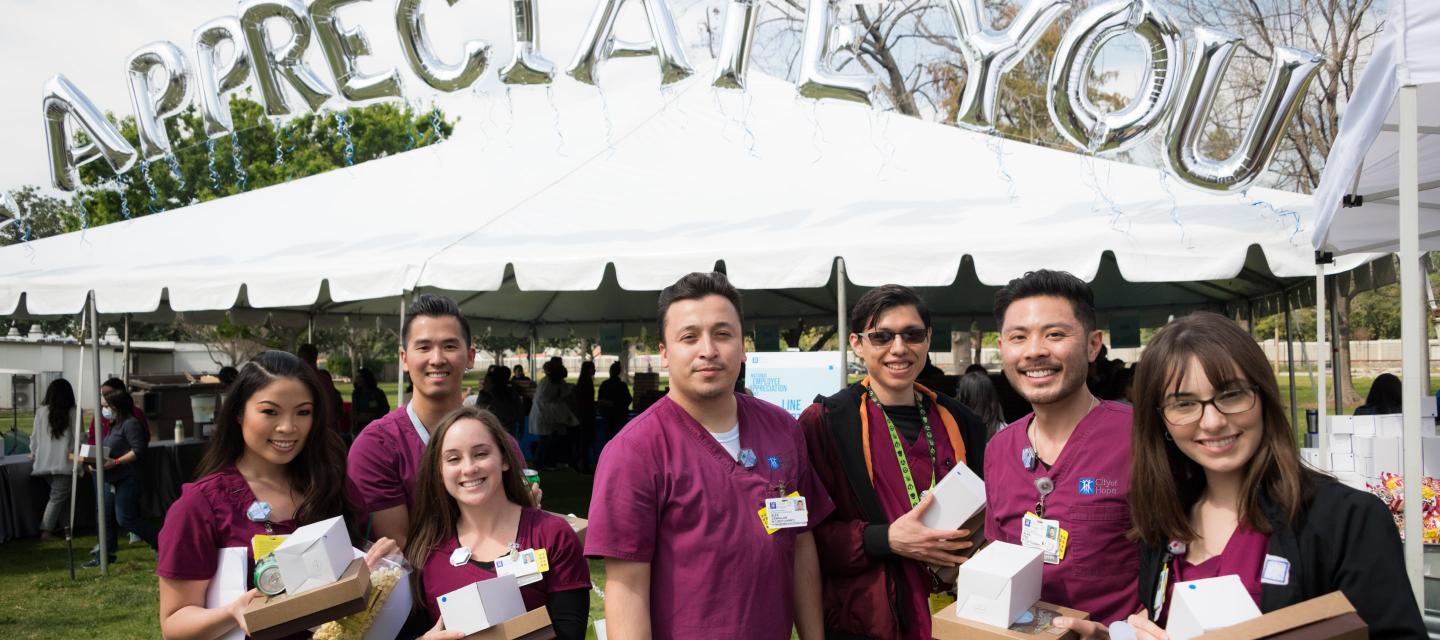 Nurses at the appreciation event