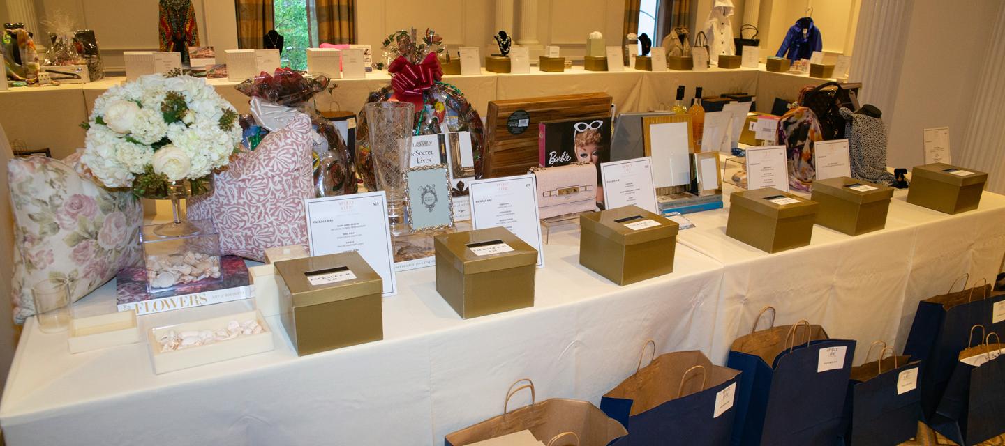 Award luncheon silent auction table