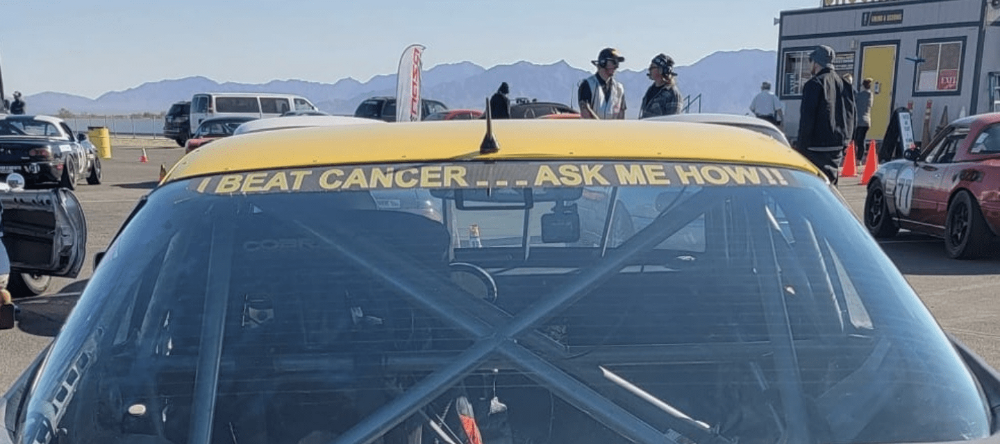City of Hope patient Marcelo Vine's car at a car race