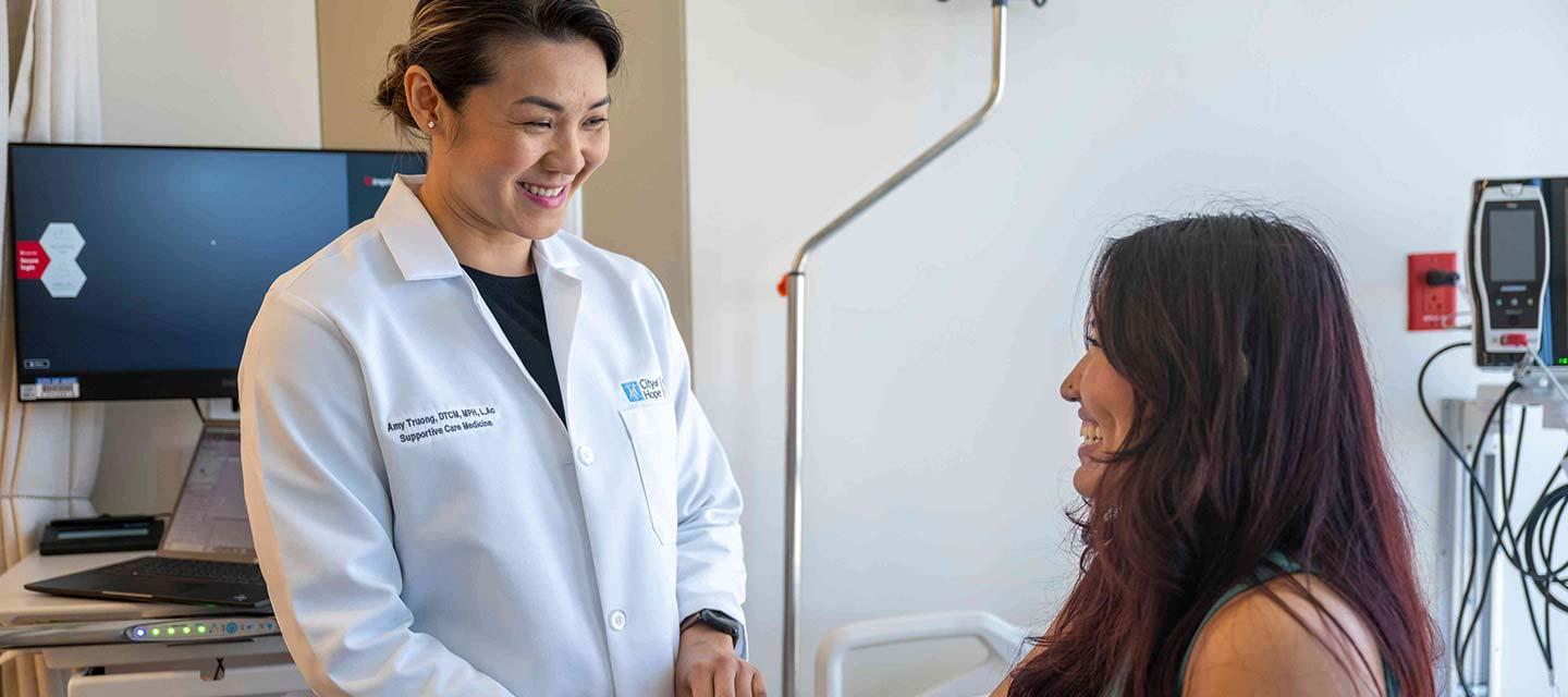 A supportive care provider at City of Hope