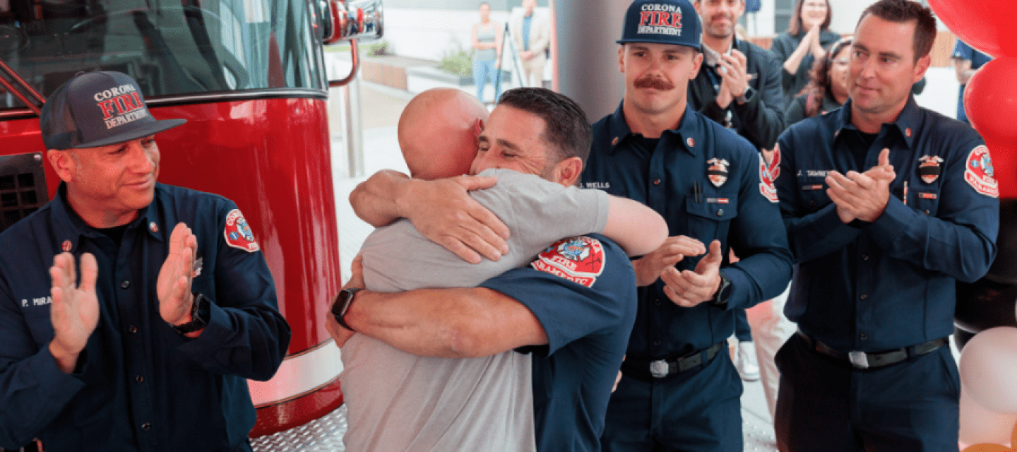 No sweeter sound: Fire battalion chief and his family ring the survivor bell at City of Hope Orange County