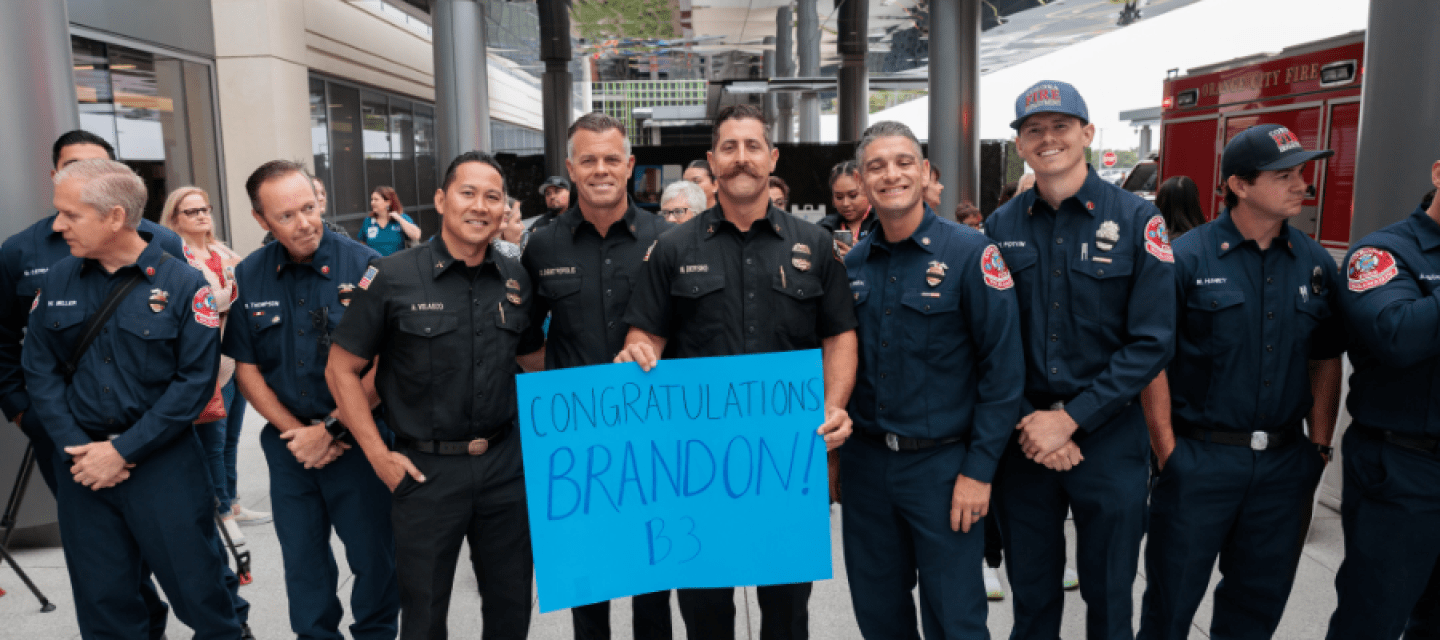 No sweeter sound: Fire battalion chief and his family ring the survivor bell at City of Hope Orange County