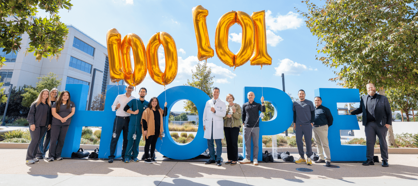 City of Hope Orange County celebrates 100th and 101st patients treated with county’s most advanced radiation oncology technology