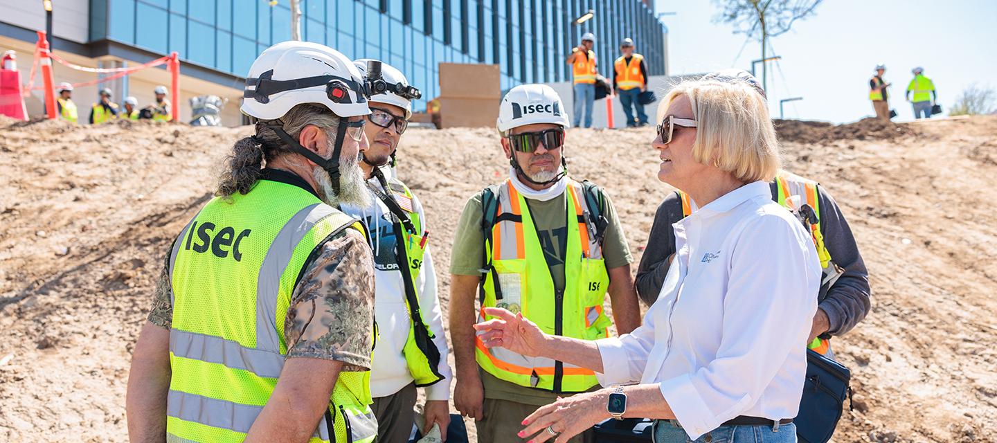City of Hope Orange County President, Annette Walker and Construction Team