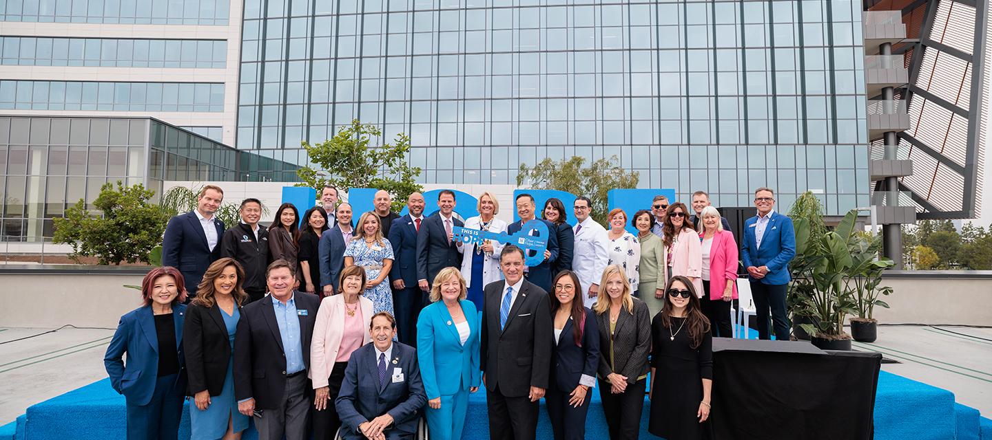 Elected Officials at City of Hope Orange County's Hospital Key Ceremony
