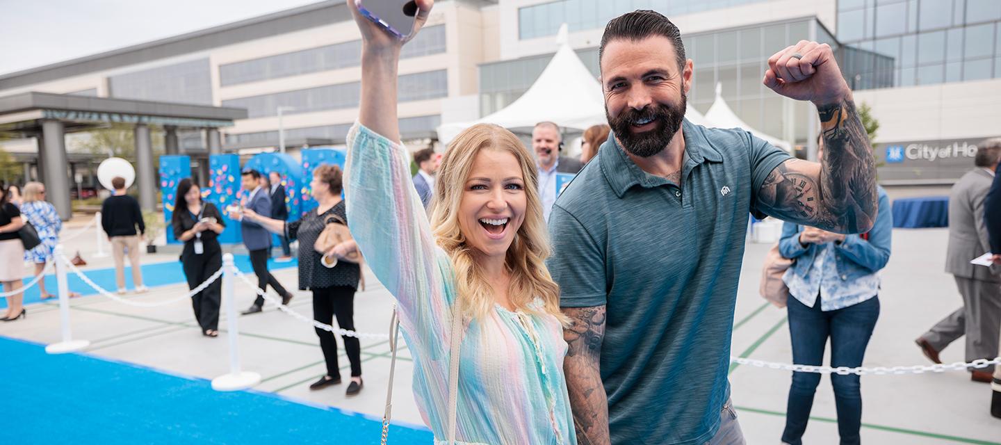 City of Hope Orange County survivors walk blue carpet