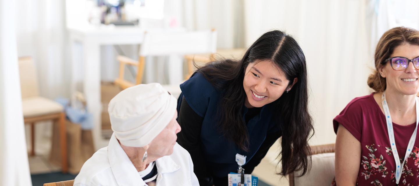 Orange County grateful patient and nurse at Beauty in Hope event