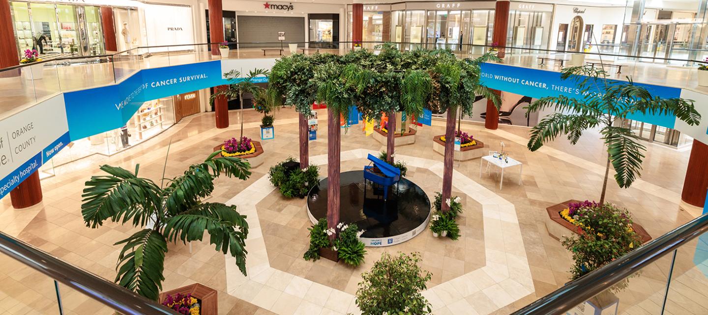 Music of Hope installation at South Coast Plaza