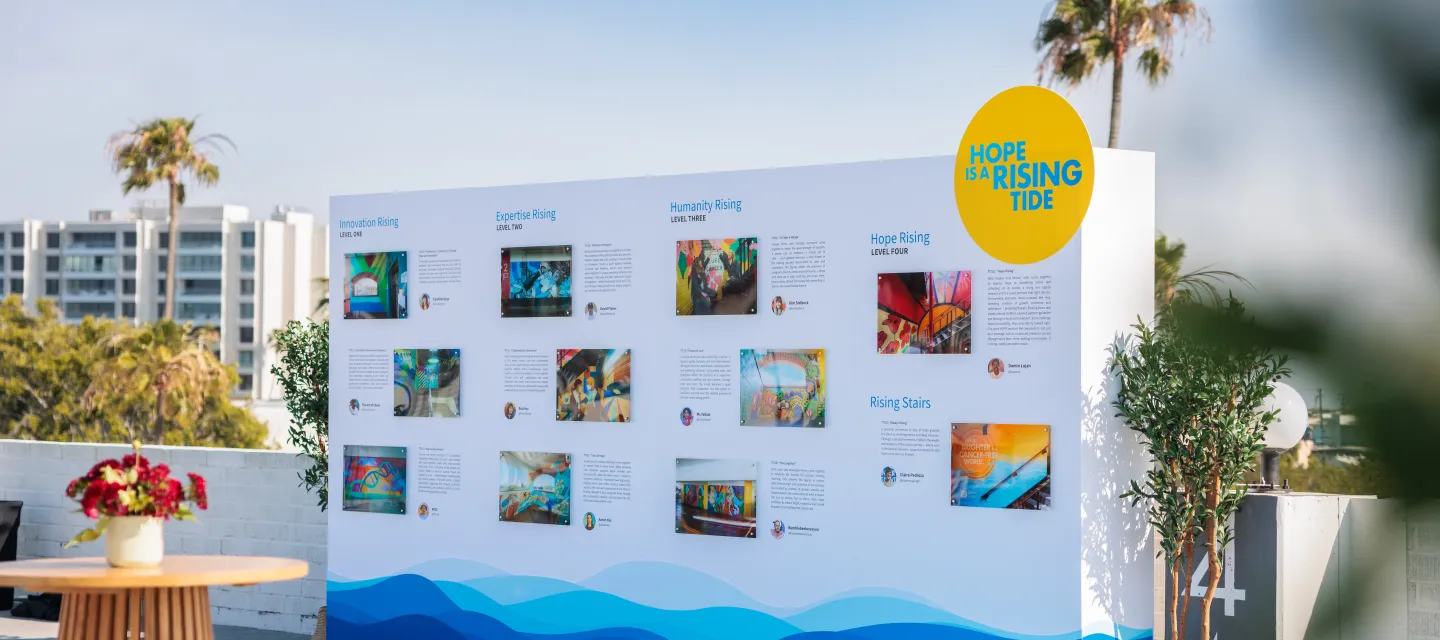 City of Hope “Hope Is a Rising Tide” art installation