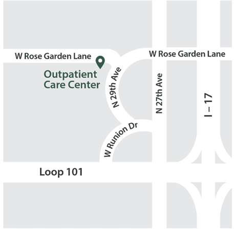 North Phoenix Location Map