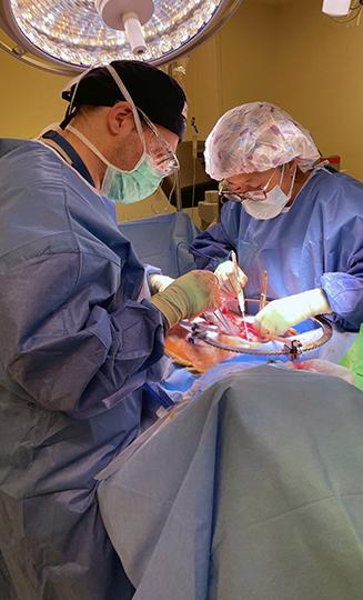 Staff performing colorectal surgery | City of Hope