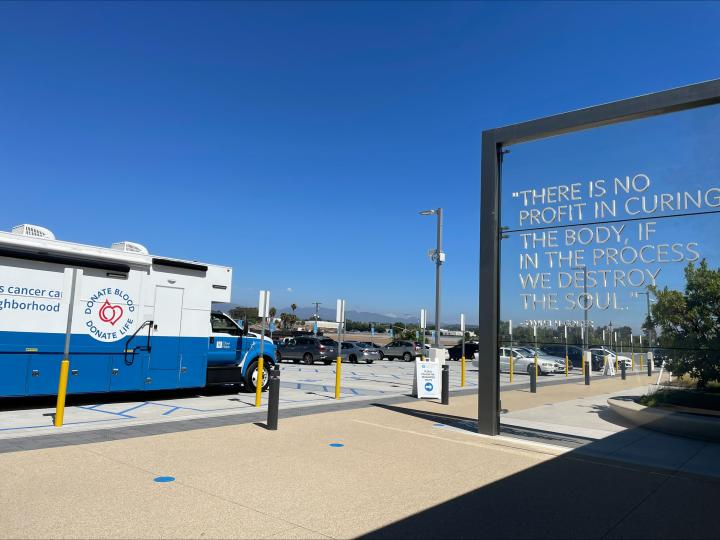 Unveiling Hope: New Bloodmobile Debuts at City of Hope Orange County